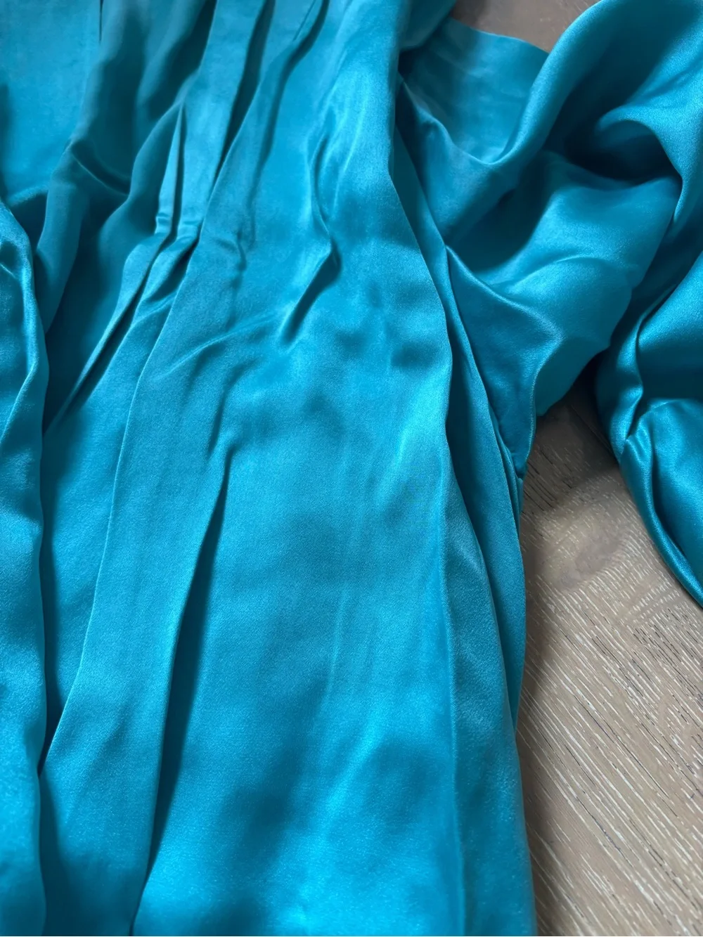 Josie Natori Silk Teal Robe - Women S